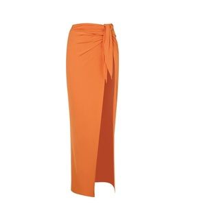 Rat & boa skirt set in orange. Size XSMALL